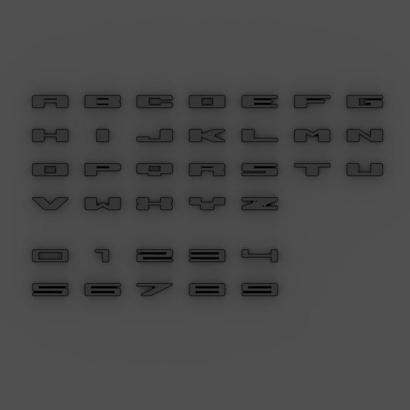 ORACLE Lighting Universal Illuminated LED Letter Badges - White LED - Individual