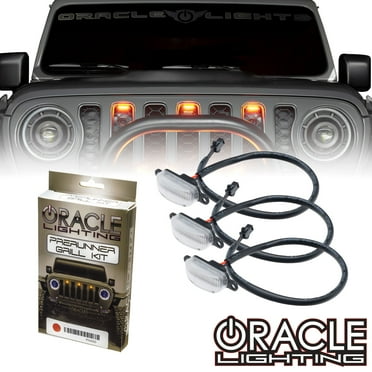 ORACLE Lighting Universal Pre-Runner Style LED Grill Light Kit (New Style) Fits select: 2018-2019,2021 JEEP WRANGLER UNLIMITED