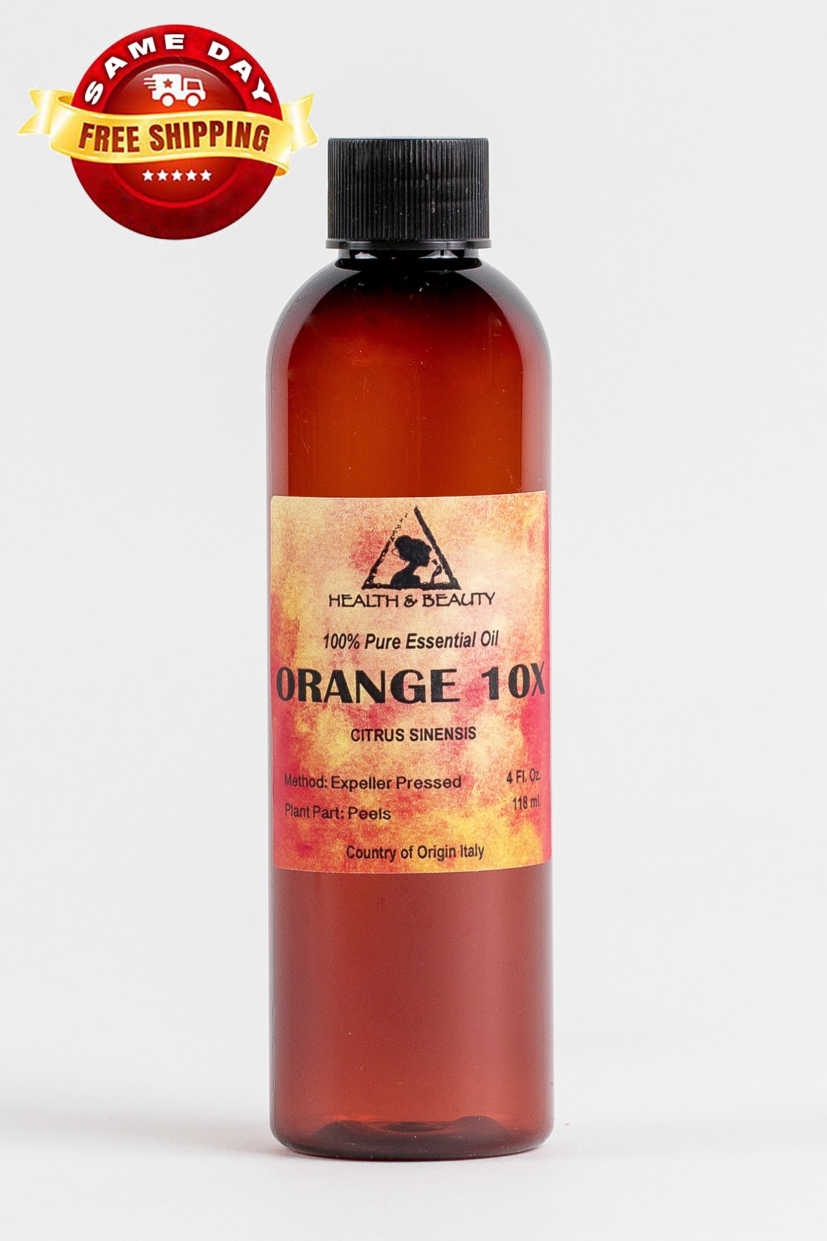 Pure Enrichment 100% Pure Orange 10ml Scented Essential Oil | Brown | One Size | Candles + Diffusers Essential Oils | Frameless | Back to College | VA