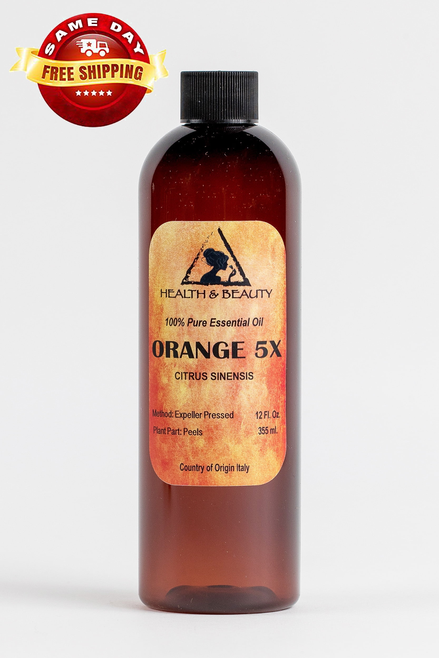 ORANGE 5X (5 FOLD) ESSENTIAL OIL ORGANIC AROMATHERAPY NATURAL 100% PURE 12 OZ