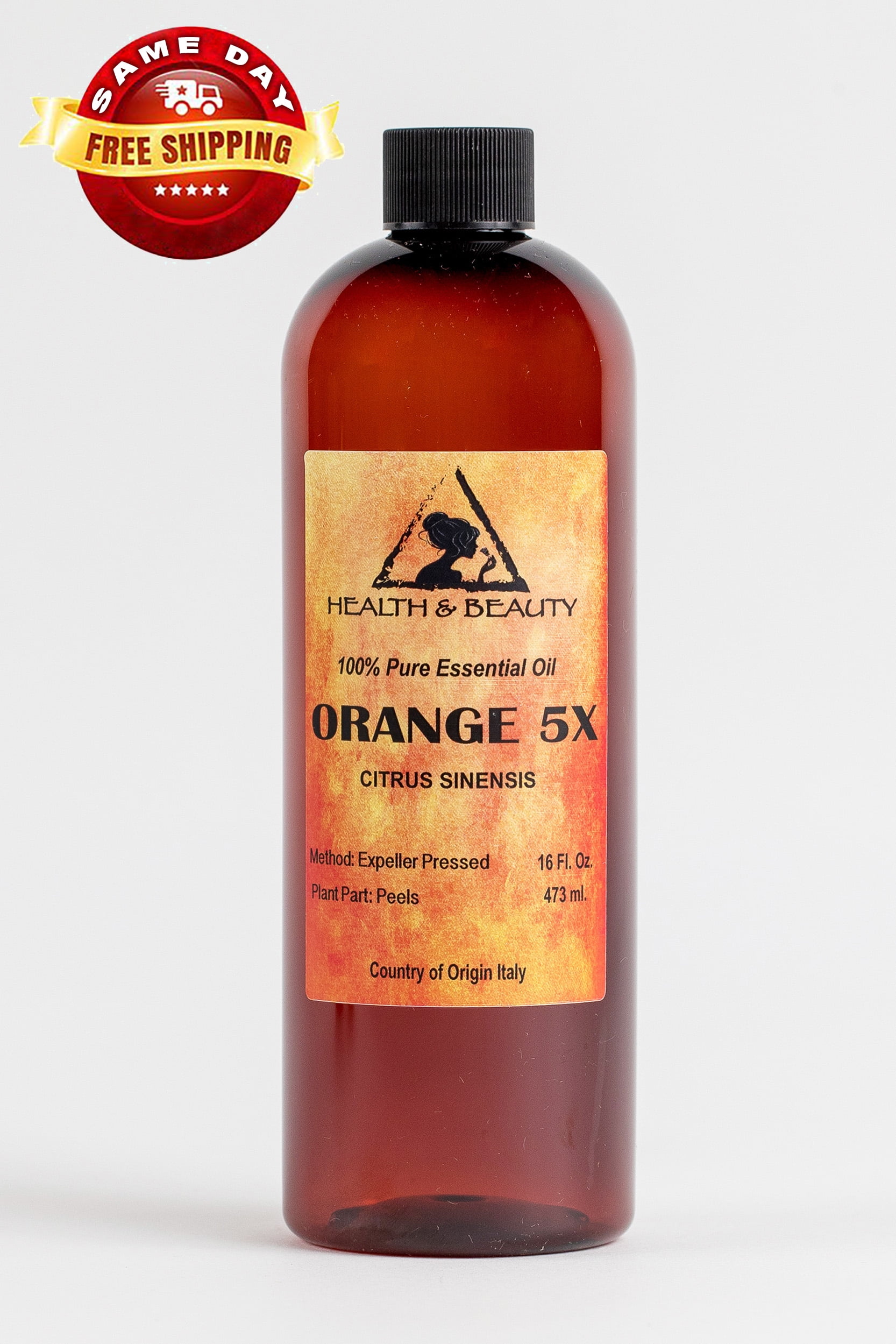 ORANGE 5X (5 FOLD) ESSENTIAL OIL ORGANIC AROMATHERAPY NATURAL 100% PURE 16 OZ
