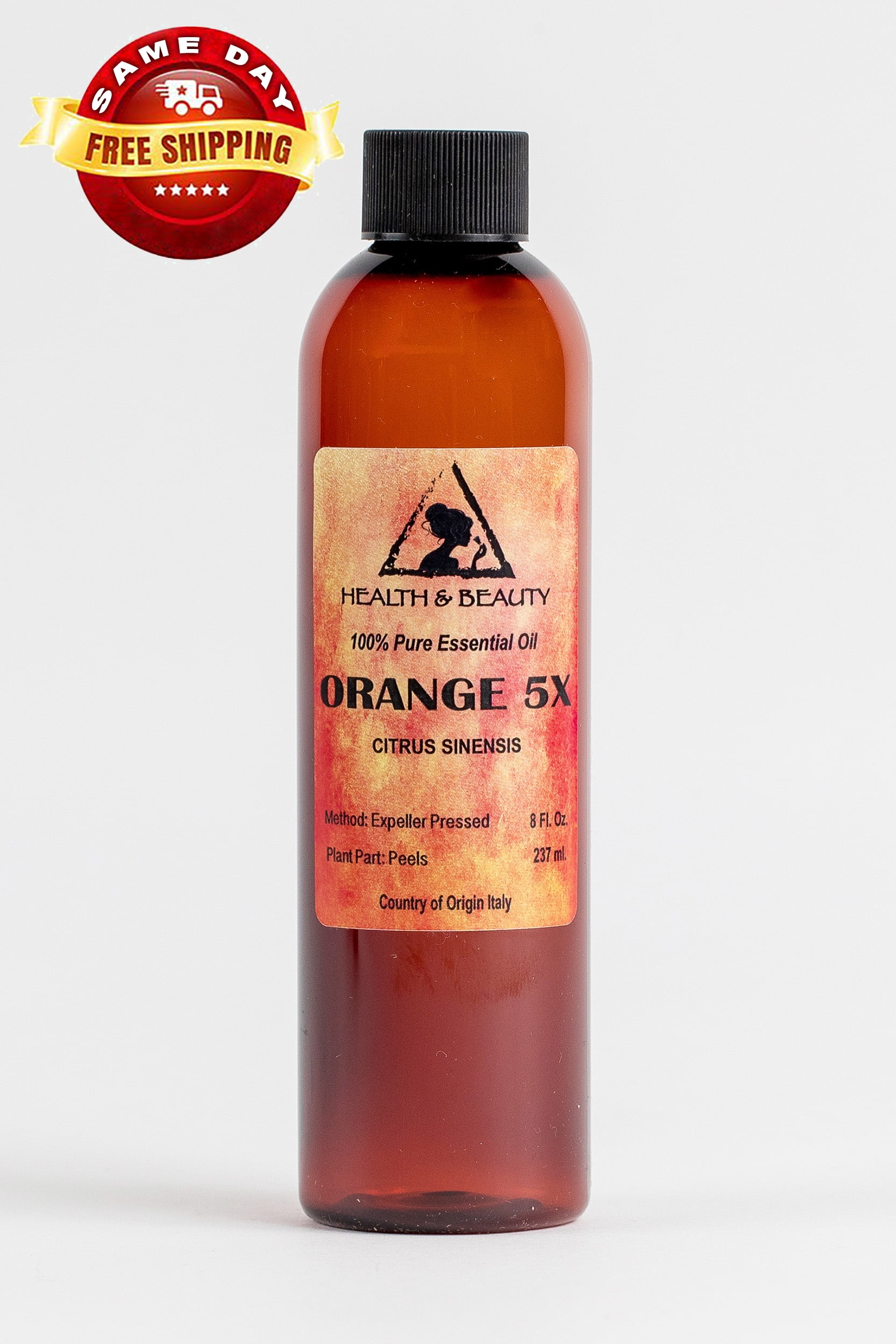 ORANGE 5X (5 FOLD) ESSENTIAL OIL ORGANIC AROMATHERAPY NATURAL 100% PURE 8 OZ