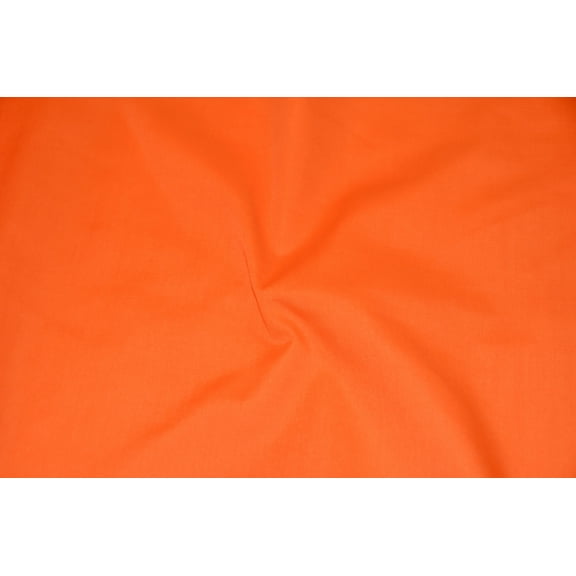 ORANGE 60" Wide Premium Cotton Blend Broadcloth Fabric by The Yard