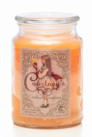 ORANGE AND HONEY - Courtneys Candles Maximum Scented 26oz Large Jar Candle
