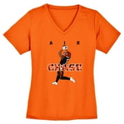 ORANGE Bengals Jamarr Ja'Marr Air Chase LADIES V-NECK T-shirt ADULT 2XL