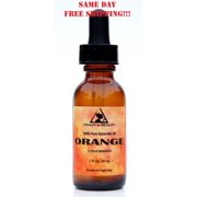ORANGE ESSENTIAL OIL ORGANIC AROMATHERAPY 100% PURE GLASS DROPPER 1 OZ, 30 ml