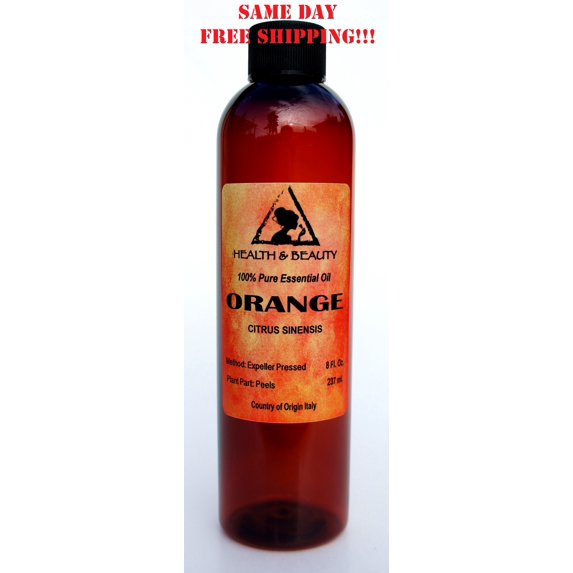 ORANGE ESSENTIAL OIL ORGANIC AROMATHERAPY NATURAL 100% PURE 8 OZ