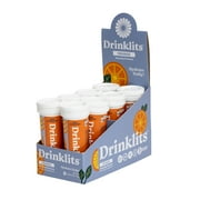 ORANGE Electrolyte Tablets for Daily Hydration 8 Tubes, 80 Servings