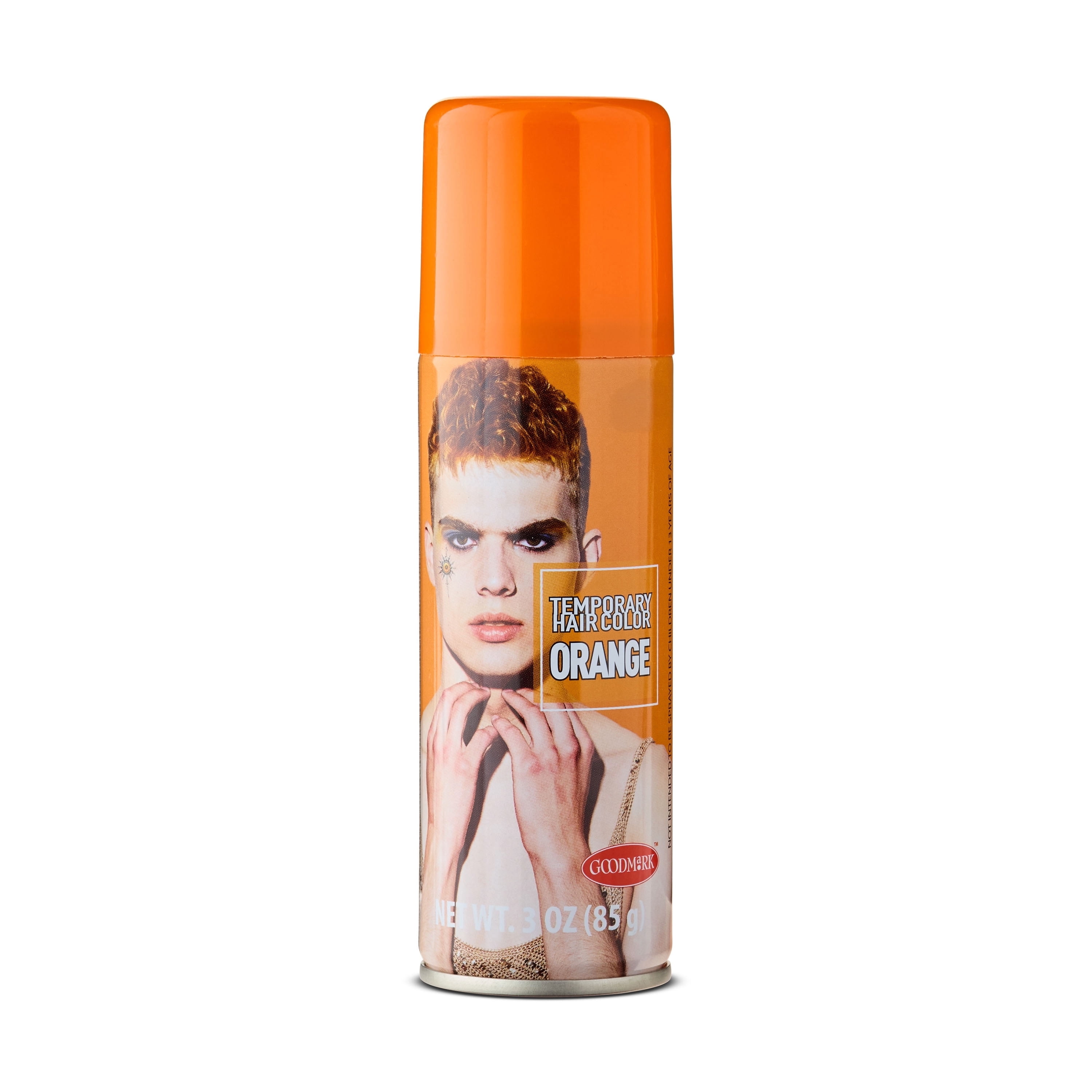 Orange Hair Spray, Halloween Accessory, Temporary Color, 3oz, by Goodmark USA