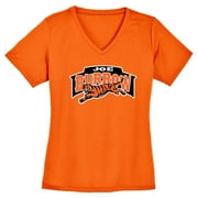 ORANGE Joe Burrow Bengals Logo LADIES V-NECK T-shirt ADULT LARGE