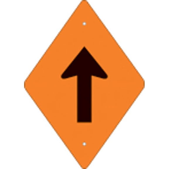 Voss Signs 262 Da Vor Orange Plastic Reflective Trail Blazer Vertical Arrow