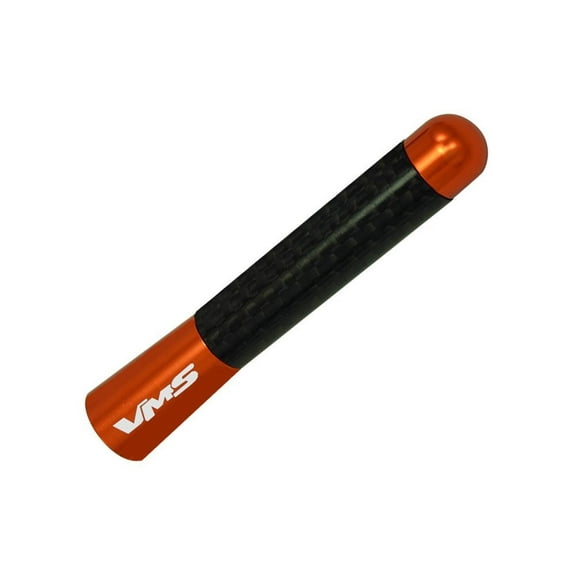 ORANGE with BLACK Real CARBON FIBER Short 3" inch Antenna for JEEP Wrangler JK JKU Series