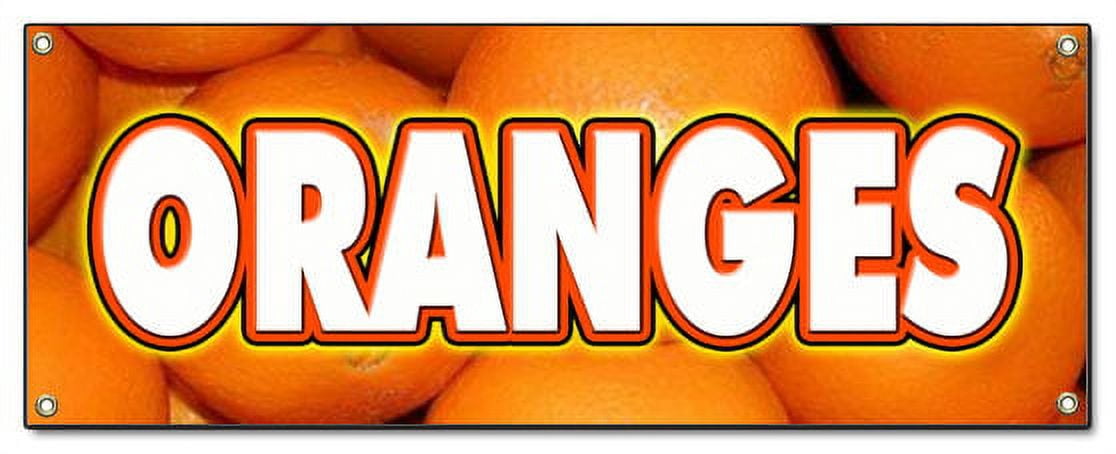 ORANGES BANNER SIGN citrus fruit juice florida - Walmart.com