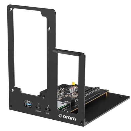 ORARA External eGPU Dock Station, eGPU Enclosure Only Compatible with Thunderbolt 3/4,USB4 40Gbps Graphics Card Dock Compatible with NVIDIA/AMD PCIe, PD 85W, Daisy Chain, ATX Power Supply Support