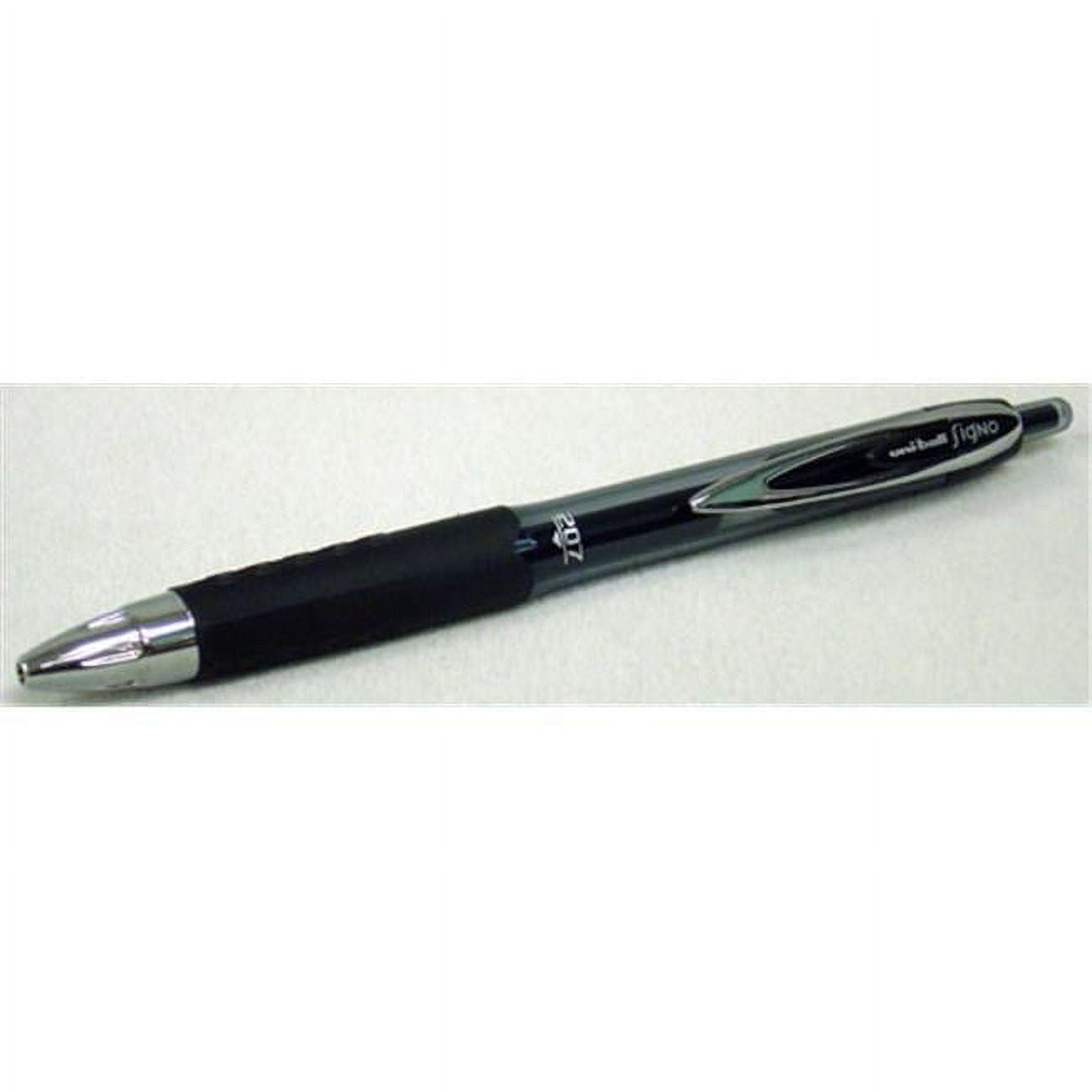 ORATION  UNIBALL SIGNO 207 GEL MED BLK -Set of 12