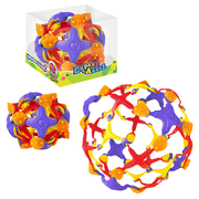 ORB Curiosities Jumbo Expand-A-Ball - More Than Doubles from 5" to over 12" - Hoberman Sphere and Expandable Breathing Ball Toy - Great for Breathing Exercises, Fidget Play for Kids and Adults