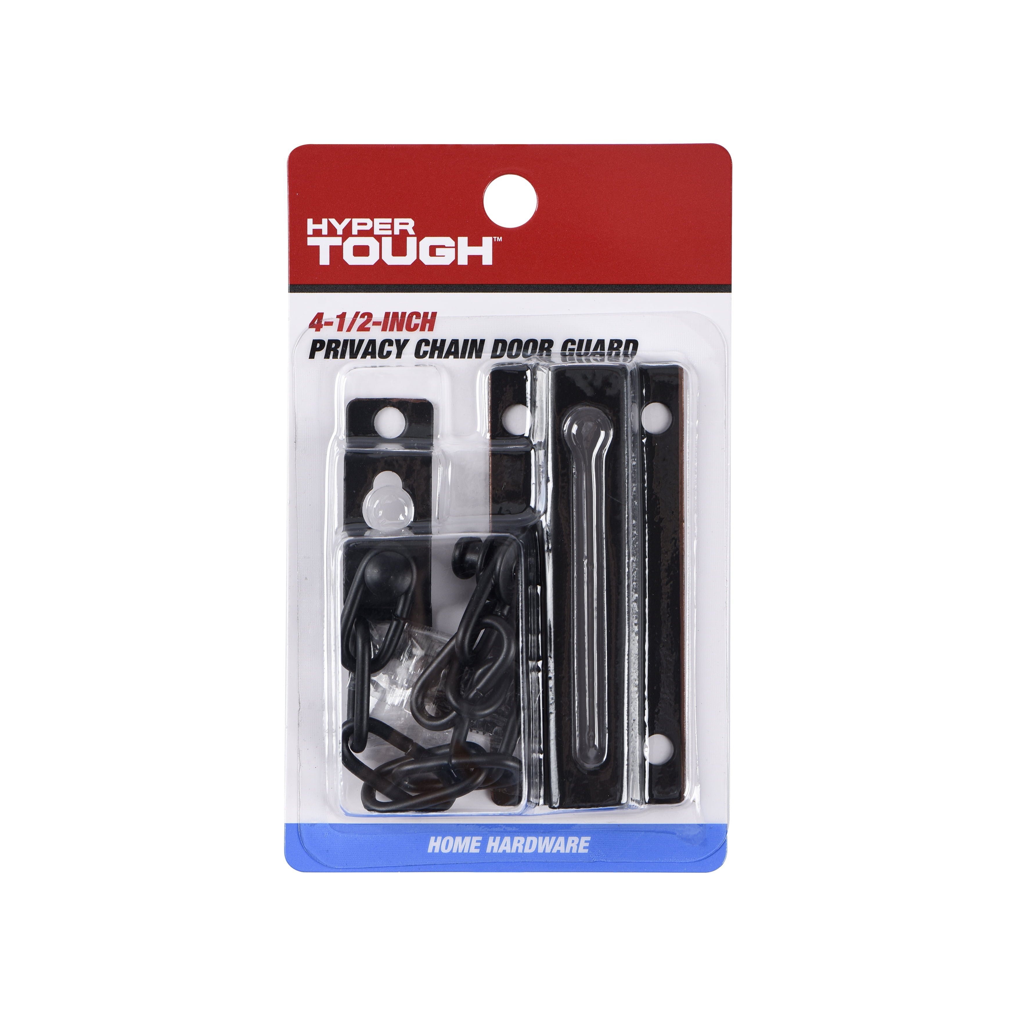 Hyper Tough 4-1/2 Inch Privacy Door Chain in Oil Rubbed Brass Finish with Mounting Hardware