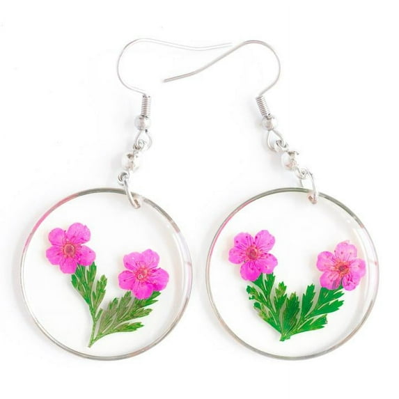 ORB FUNKY EARRINGS PINK-GREEN