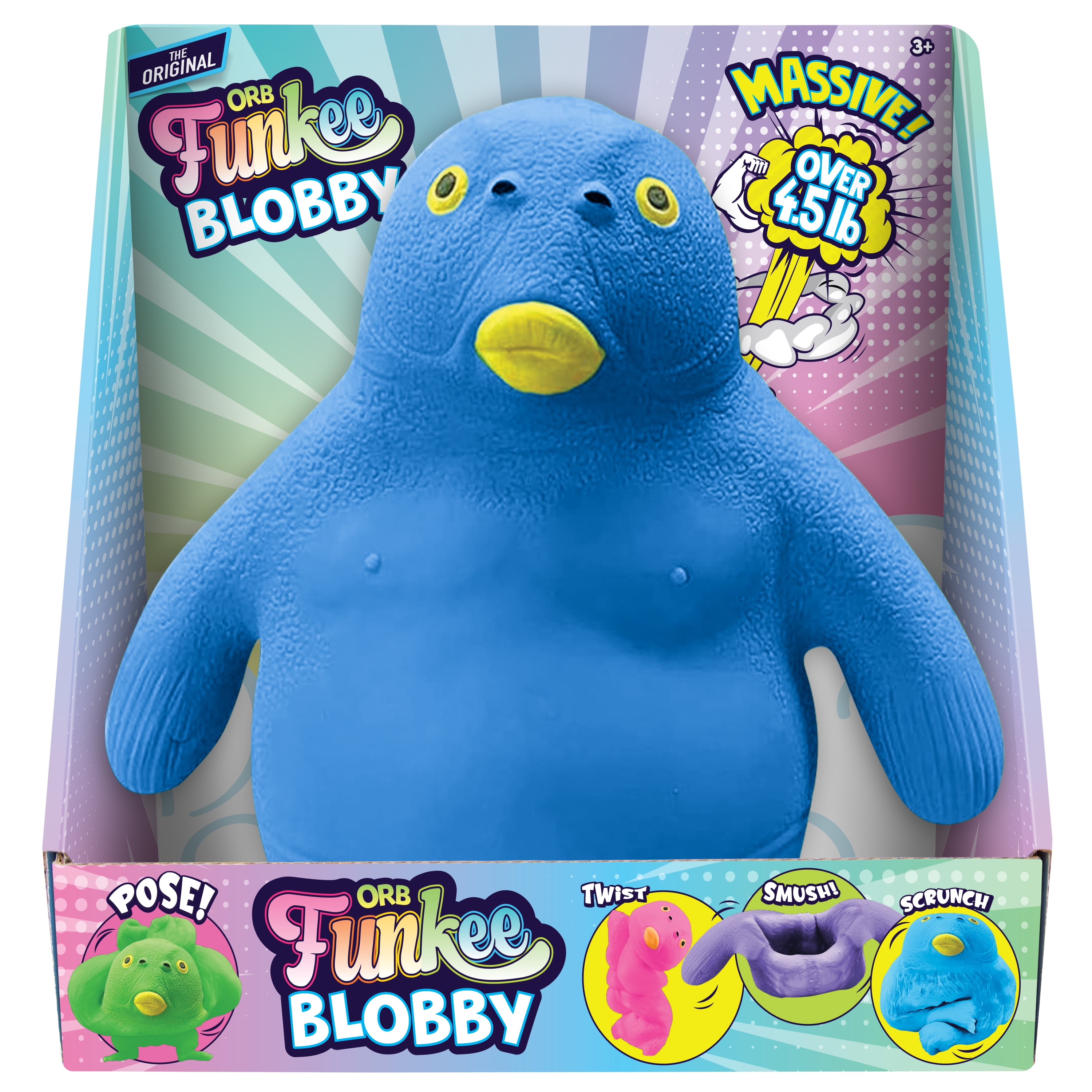 ORB Funkee Blobby JUMBO (Blue) – BIG 4.5 Pound Stretchy