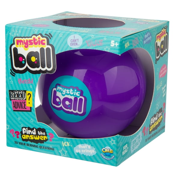 ORB Mystic Ball - Novelty Magic Fortune Teller - Just Ask a Question & Turn Over for Answer! A Modern Twist on the Classic Novelty 8 Ball - Perfect for Party Favors, Gifts, and Novelty Fun!