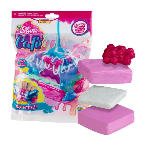 ORB Slimi Cafe Squishy Raspberry Square Cake
