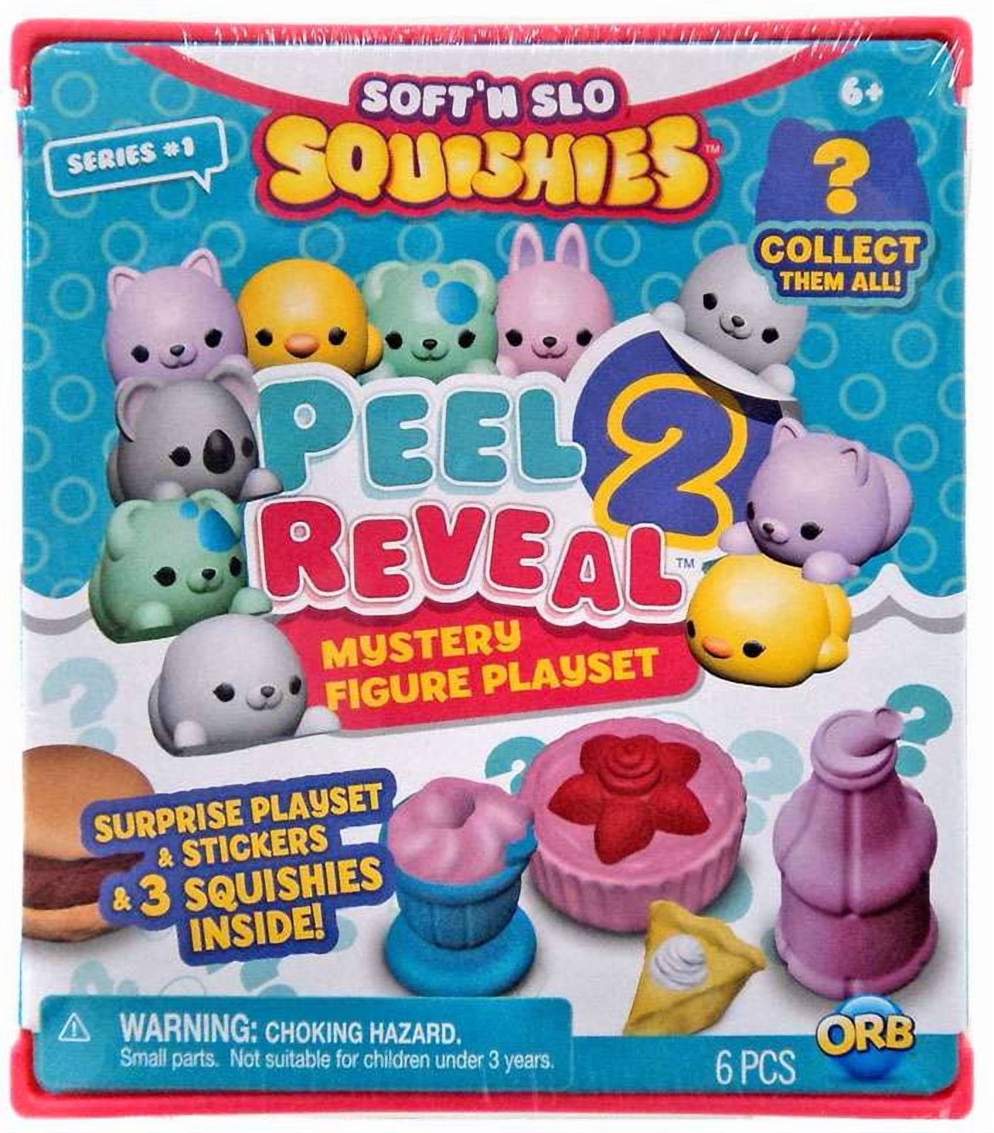 ORB Soft'n Slo Squishies Peel 2 Reveal Mystery Figure Play Set