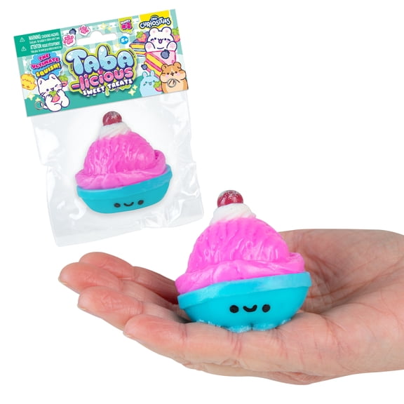 ORB Tabalicious Sweet Treats TABA Ice Cream Squishy Toy - Cute, Soft, Sticky Dessert TABA Squishy Food Squishies - Fun Stress Relief - Kawaii Sensory Fidget Food Toys and Gifts for Kids and Adults