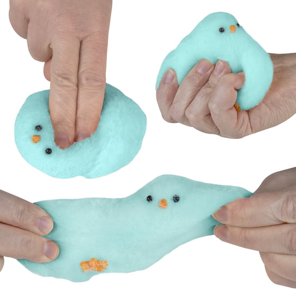 ORB Tabalicious TABA Squishy Chick (Green) - TABA Squishy Fluffs - Squish and Squeeze These Soft, Sticky, TABA Squishies, Perfect for Stress Relief - Sensory and Fidget Toys for Kids and Adults