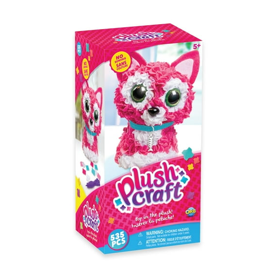 ORB™ Toys PlushCraft™ 3D DIY Plush Toy Crafting Kit – Kitty - Perfect Craft and Gift for Boys and Girls!