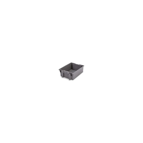 ORBIS Stack-N-Nest Pallet Container 23-5/8""L x 15-3/4""W x 5-1/4""H Gray Polyet