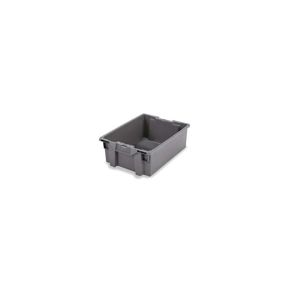 ORBIS Stack-N-Nest Pallet Container 23-5/8""L x 15-3/4""W x 8-1/2""H Gray Polyet