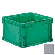 ORBIS Stakpak Modular Straight Wall Container 16L x 15W x 9-1/2H Gray Poly