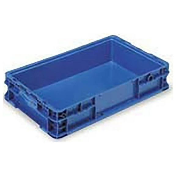 ORBIS Stakpak Modular Straight Wall Container 24""L x 15""W x 5""H Blue Polyethy