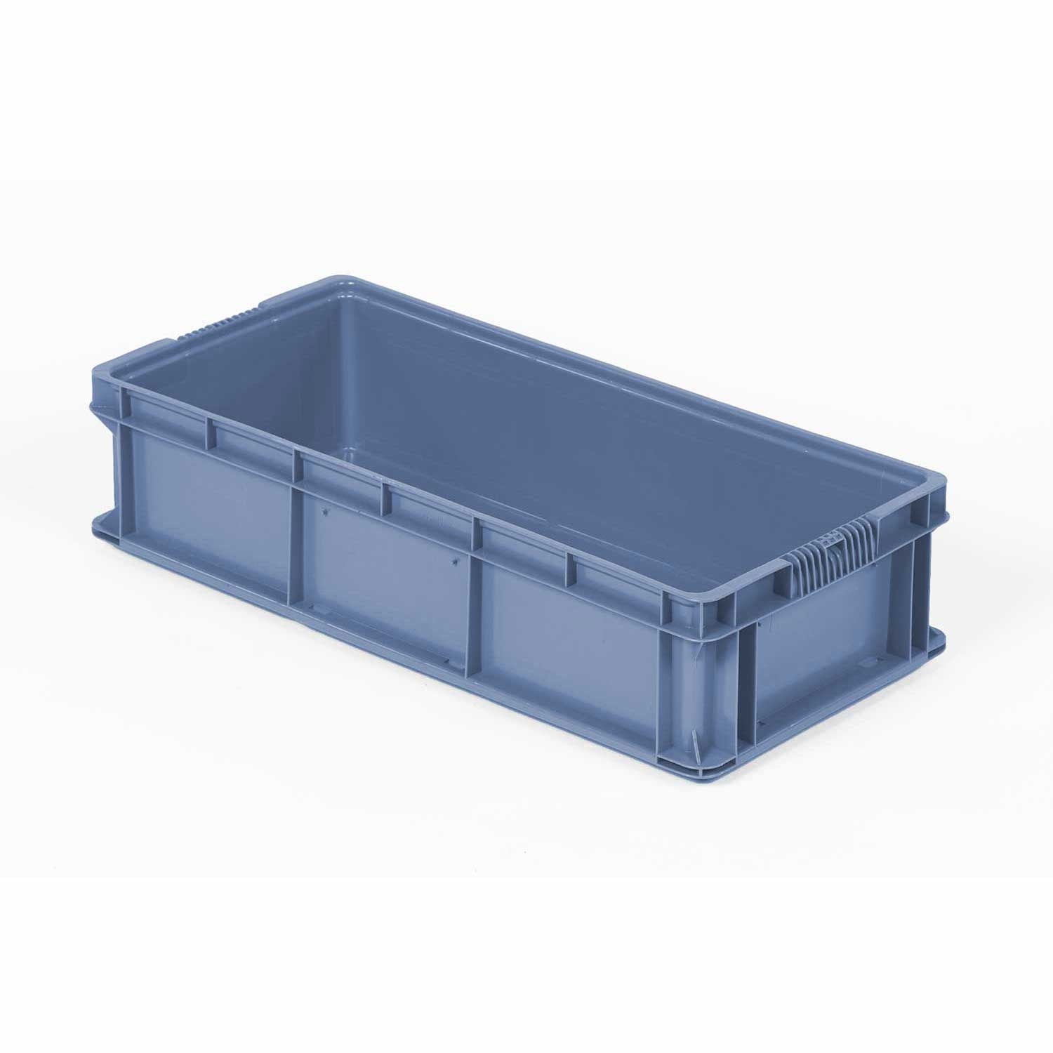 Blue Polyethylene Long Stacking Container 32"
