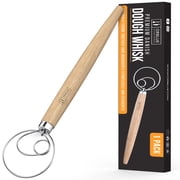 ORBLUE Premium Danish Dough Whisk - Dutch Whisk with Stainless Steel Ring - Danish Whisk for Bread, Pastry or Pizza Dough, 13-inch 1-PACK