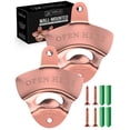 thumbnail image 1 of ORBLUE Wall-Mounted Bartender's Bottle Opener, Set of 2 Rose Gold, 1 of 7