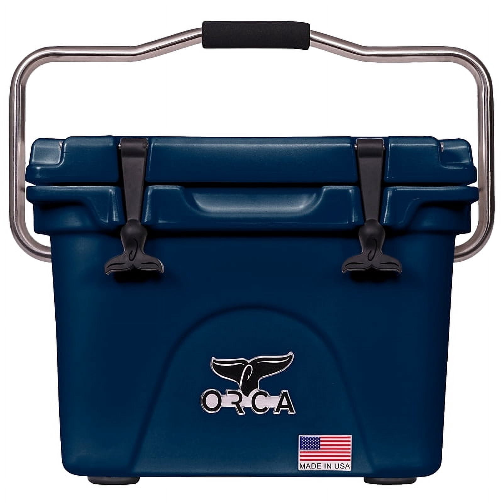 ORCA 20 Quart Ice Chest Cooler with Single Flex-Grip Handle and 10