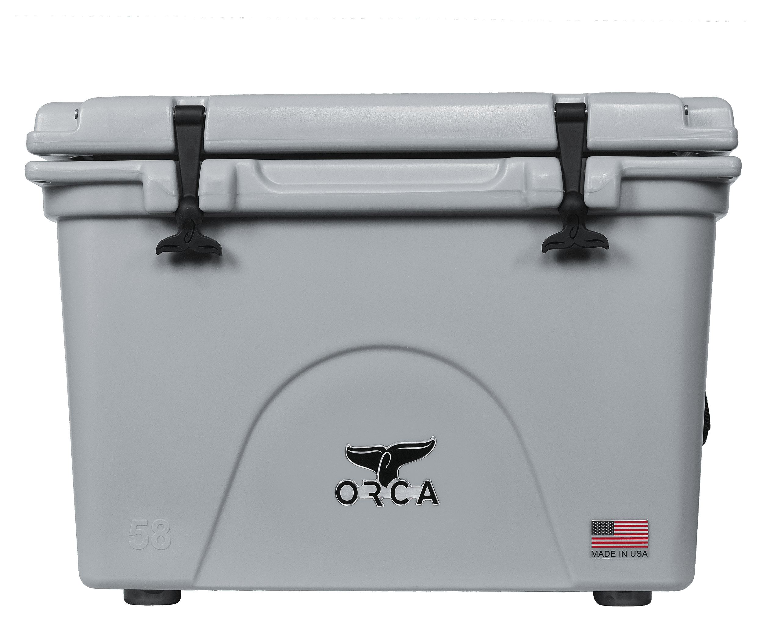 ORCA 58-Qt Cooler, Grey, Insulated, Retains Ice Up to 10 Days