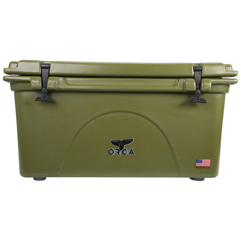 ORCA Coolers - Extremely limited run of lime green 50 each in 26qt and  75qt. This one time only combo comes with a durable slip pad top and a  Inside basket.