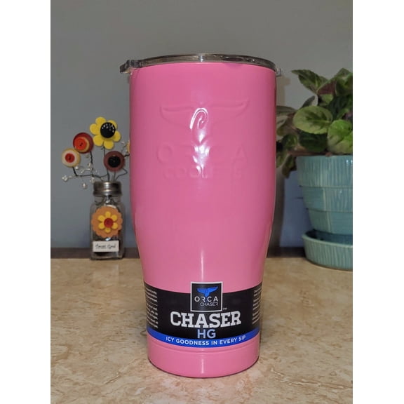 ORCA Chaser 27 Oz Hot Pink Gloss Insulated Tumbler Coffee Cold Drink BRAND NEW