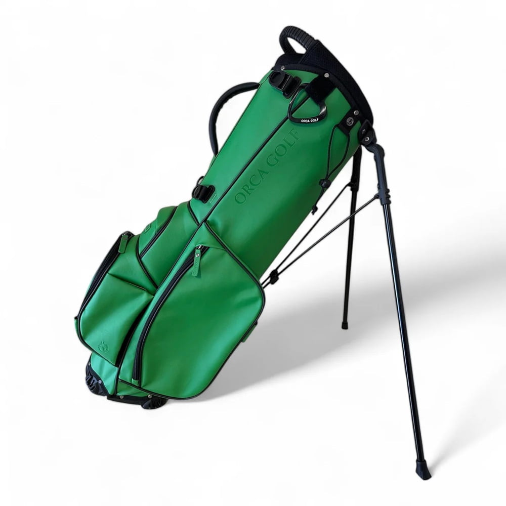 NEW Orca Golf Dorsal 2 Synthetic Leather Stand Bag 4-Way Top