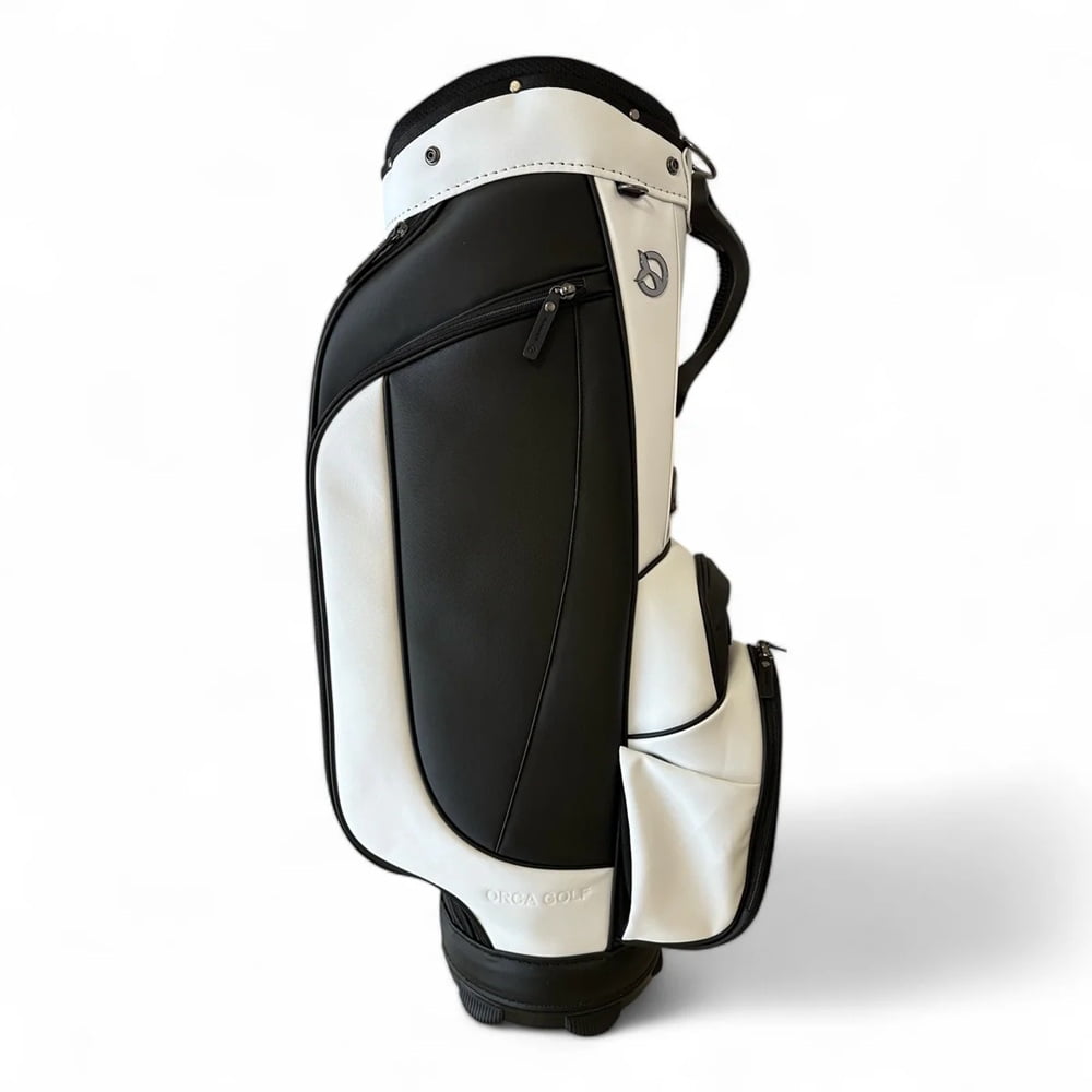 NEW Orca Golf SpyHop Synthetic Leather Cart Bag 6-Way Top - Black & White