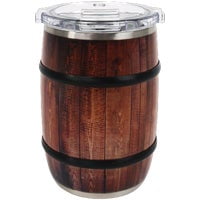 ORCA Whiskey Barrel Tumbler Wood-Grain Pattern - BPA Free, Airtight Lid - 12 oz