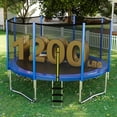 thumbnail image 1 of ORCC 1200 lbs Capacity Kids Recreational Trampolines w/ Safety Enclosure Net Outdoor Backyard Use 16FT, 1 of 9