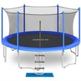 thumbnail image 1 of Zupapa 14FT 12FT 10FT 8FT Trampoline for Kids and Adults, 450 LBS Weight Capacity, with Safety Enclosure Net, Ladder, Heavy-Duty Galvanized Steel Frame, Outdoor Backyard Jumping Toy, 1 of 15