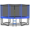 thumbnail image 1 of Zupapa 14FT 12FT 10FT 8FT Trampoline for Kids and Adults, 450 LBS Weight Capacity, with Safety Enclosure Net, Ladder, Heavy-Duty Galvanized Steel Frame, Outdoor Backyard Jumping Toy, 1 of 10