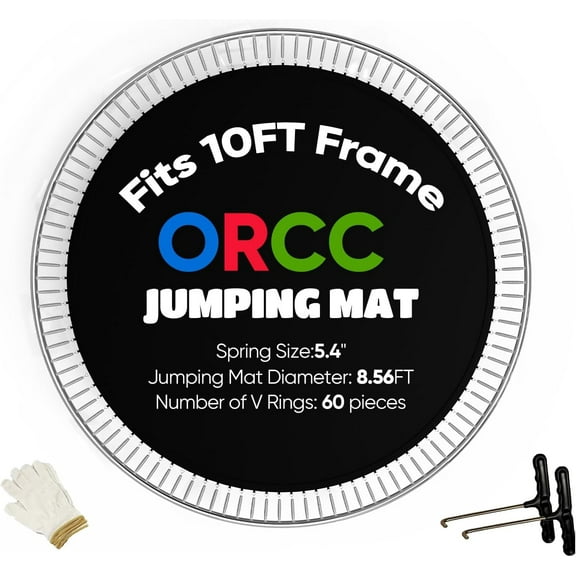 ORCC Trampoline Parts Mat Pad Net Fits 10FT 12FT 14FT 15FT Frames Trampoline