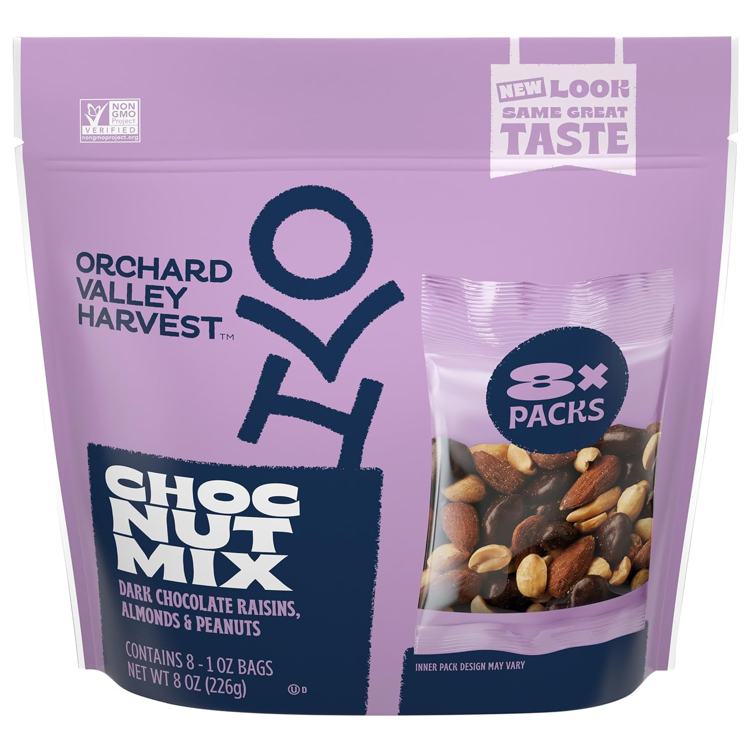 Orchard Valley Harvest Non-GMO Chocolate Raisin Nut Trail Mix with