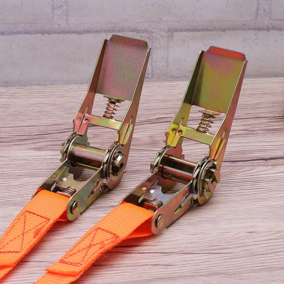 ORDDIART 1 Pair Black Ratchet Suitcase Strap Belt 500x2.5x4cm Heavy Duty Moving Tie-Down Straps for Luggage