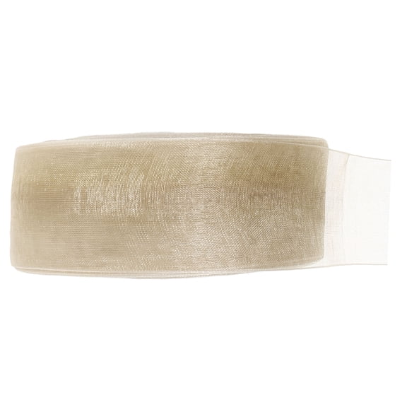 ORDDIART 1 Roll Golden Chiffon Ribbon for Crafting Wrapping and Bow Making 45m Long 4cm Wide